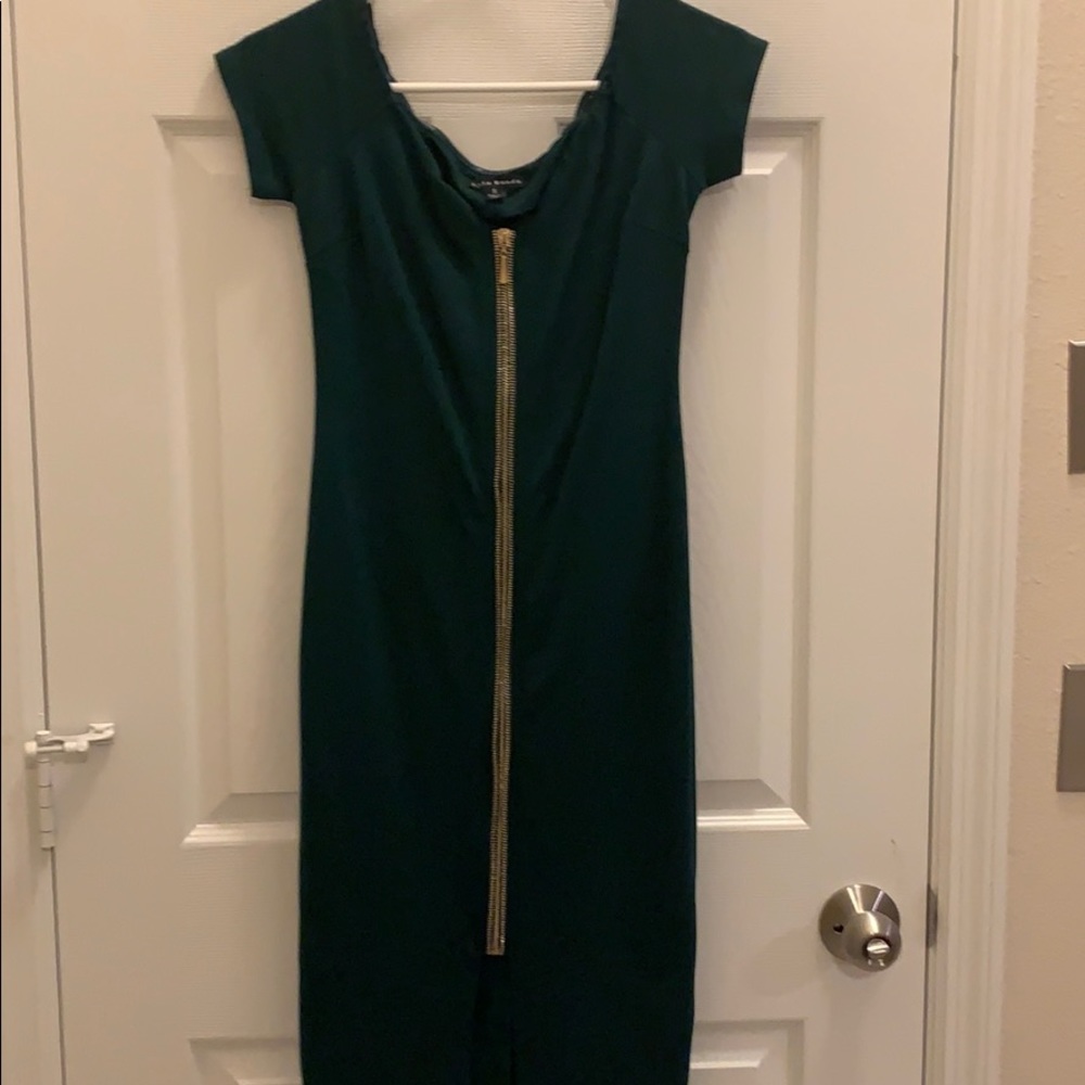 Brand new hunter green midi Dress